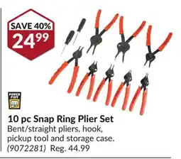 Princess Auto 10 pc Snap Ring Plier Set offer