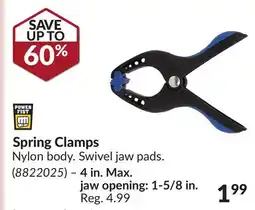 Princess Auto Spring Clamps offer