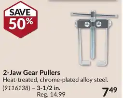 Princess Auto 2-Jaw Gear Pullers offer