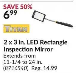 Princess Auto 2 x 3 in. LED Rectangle Inspection Mirror offer