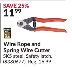 Princess Auto Wire Rope and Spring Wire Cutter offer