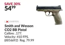 Princess Auto Smith and Wesson CO2 BB Pistol offer