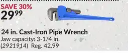 Princess Auto Power Fist 24 in. Cast-Iron Pipe Wrench offer