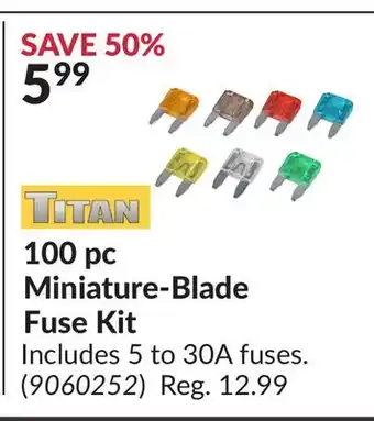 Princess Auto 100 pc Miniature-Blade Fuse Kit offer