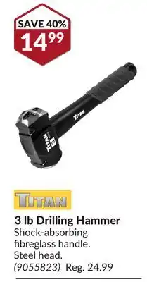 Princess Auto 3 lb Drilling Hammer offer