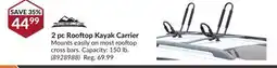 Princess Auto 2 pc Rooftop Kayak Carrier offer