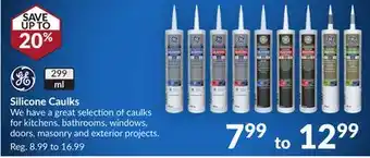 Princess Auto Silicone Caulks offer