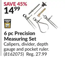 Princess Auto 6 pc Precision Measuring Set offer