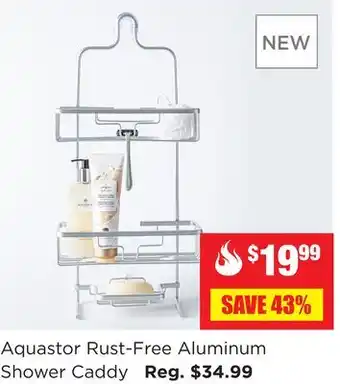 Kitchen Stuff Plus Aquastor Rust-Free Aluminum Shower Caddy offer