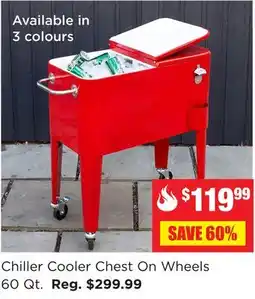Kitchen Stuff Plus Chiller Cooler Chest On Wheels offer
