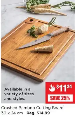 Kitchen Stuff Plus Crushed Bamboo Cutting Board offer