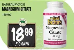 Marches Tau MAGNESIUM CITRATE NATURAL FACTORS offer