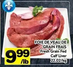 Supermarché PA Fresh Grain Fed Calf Liver offer