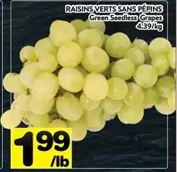 Supermarché PA Green Seedless Grapes offer