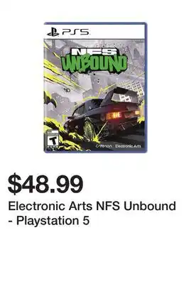 Newegg Electronic Arts NFS Unbound - Playstation 5 offer
