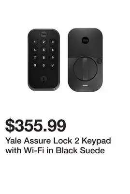 Newegg Yale Assure Lock 2 Keypad with Wi-Fi in Black Suede offer