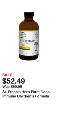Well St. Francis Herb Farm Deep Immune Children's Formula offer