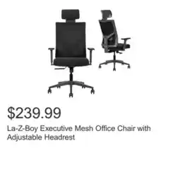 Costco La-Z-Boy Executive Mesh Office Chair with Adjustable Headrest offer