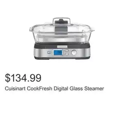 Costco Cuisinart CookFresh Digital Glass Steamer offer