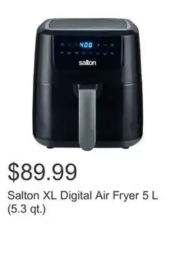 Costco Salton XL Digital Air Fryer 5 L (5.3 qt.) offer