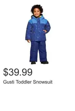 Costco Gusti Toddler Snowsuit offer