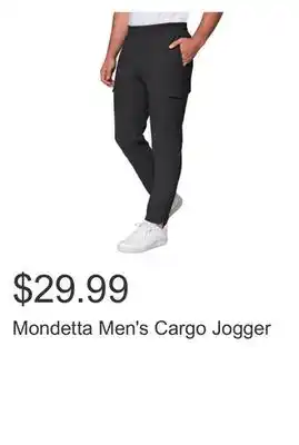 Costco Mondetta Men's Cargo Jogger offer