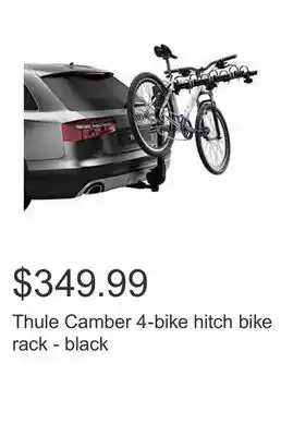Costco Thule Camber 4-bike hitch bike rack - black offer