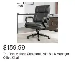 Costco True Innovations Contoured Mid-Back Manager Office Chair offer