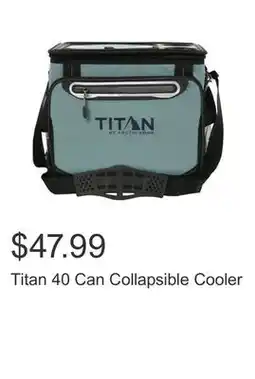 Costco Titan 40 Can Collapsible Cooler offer