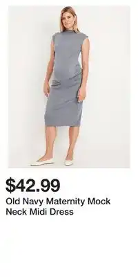 Old Navy Old Navy Maternity Mock Neck Midi Dress offer