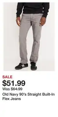 Old Navy Old Navy 90's Straight Built-In Flex Jeans offer