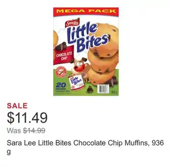 Costco Sara Lee Little Bites Chocolate Chip Muffins, 936 g offer