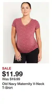 Old Navy Old Navy Maternity V-Neck T-Shirt offer