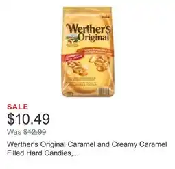Costco Werther's Original Caramel and Creamy Caramel Filled Hard Candies, 1.139 kg offer