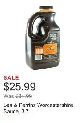 Costco Lea & Perrins Worcestershire Sauce, 3.7 L offer