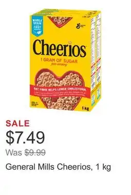 Costco General Mills Cheerios, 1 kg offer