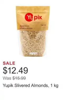 Costco Yupik Slivered Almonds, 1 kg offer