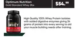 Healthy Planet Optimum Nutrition Gold Standard Whey 2lbs offer