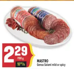 Marché Adonis MASTRO Genoa Salami mild or spicy offer