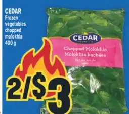 Marché Adonis CEDAR Frozen vegetables chopped molokhia offer