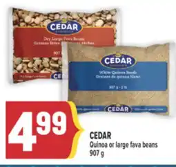 Marché Adonis CEDAR Quinoa or large fava beans offer