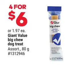 Giant Tiger Giant Value big chew dog treat offer