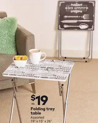 Giant Tiger Folding tray table offer