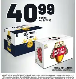 Metro CORONA, STELLA ARTOIS offer