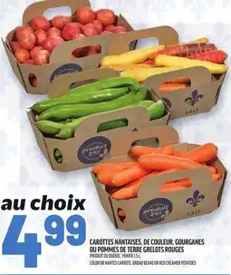 Metro CAROTTES NANTAISES, DE COULEUR, GOURGANES OU POMMES DE TERRE GRELOTS ROUGES | COLOR OR NANTES CARROTS, BROAD BEANS OR RED CRE offer