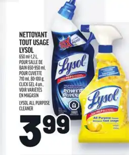 Metro NETTOYANT TOUT USAGE LYSOL | LYSOL ALL PURPOSE CLEANER offer