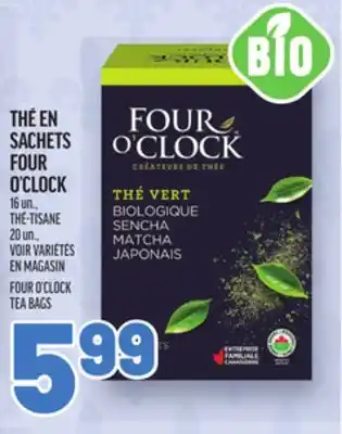 Metro THÉ EN SACHETS FOUR O'CLOCK | FOUR O'CLOCK TEA BAGS offer