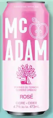 IGA McADAM CARBONATED SPARKLING CIDER offer