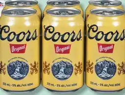 IGA COORS ORIGINAL BEER offer