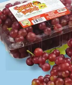 IGA SEEDLESS BABY THOMPSON GREEN, FLAME RED MINI OR CARNIVAL GOLD GRAPES offer